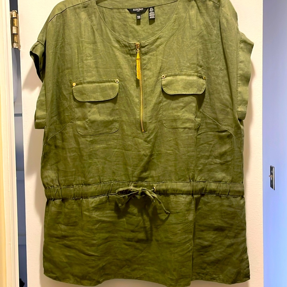 ELLEN TRACEY Linen Tunic